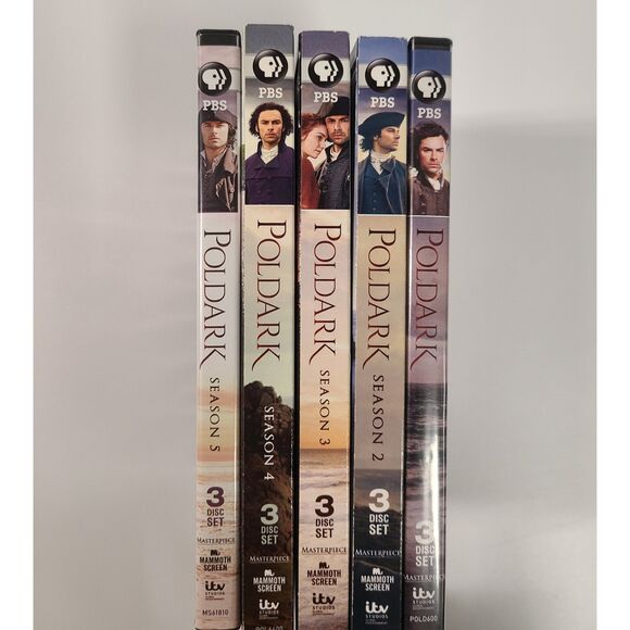 POLDARK: the Complete Series Collection Seasons 1-5 (DVD Discs) PBS Aidan Turner - Picture 3 of 4